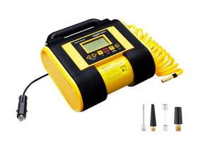 lot 5656 image: Amazon Basics Car Air Compressor Tire Inflator, Portable, Digital Gauge, 12V DC, 150 PSI, Black