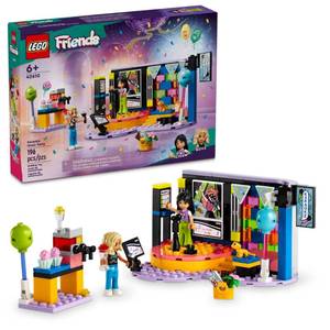 lot 5666 image: LEGO Friends Karaoke Music Party Set, Pretend Play Toy for Kids, Girls and Boys Ages 6 Years and Up Who Love Singing, Includes Mini-Doll Characters Liann and Nova and a Gecko Figure, 42610