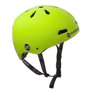 lot 4058 image: Fluorescent Green Bike  Skateboarding Helmet Small (stock image is an approximate)