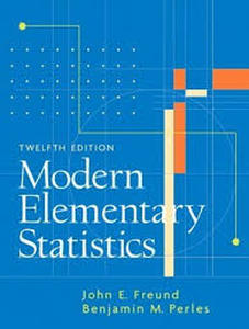 lot 4452 image: Modern Elementary Statistics - Retail $238.3