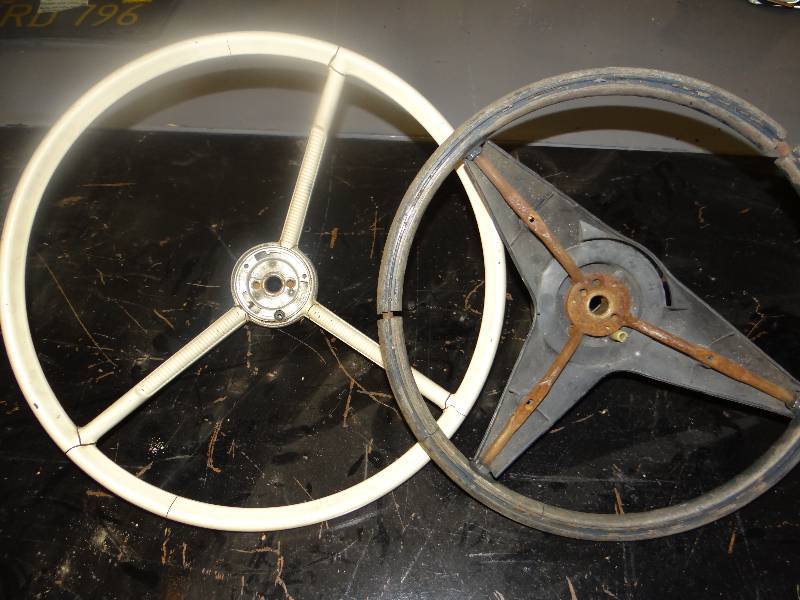 lot 8388 image: Lot of 2 Antique Steering Wheels