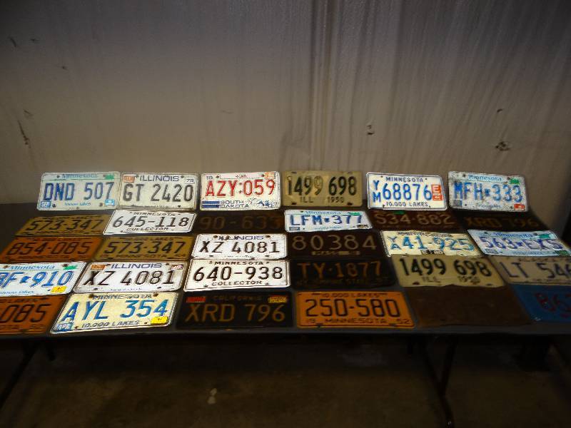 lot 8393 image: Lot of 30 License Plates