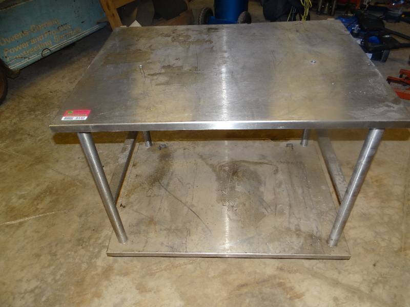 lot 8440 image: Stainless Steel Work Cart