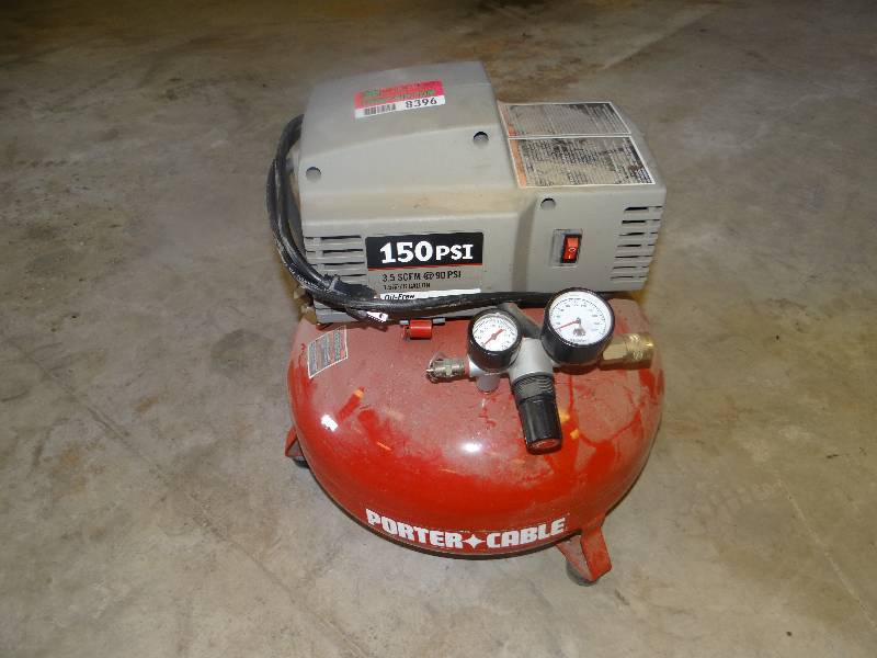 lot 8396 image: Porter Cable Air Compressor