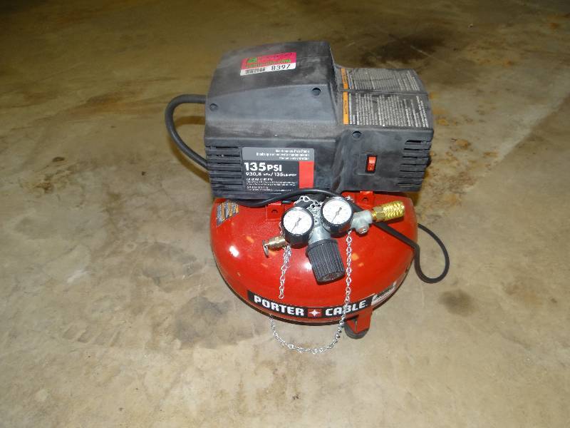 lot 8397 image: Porter Cable Air Compressor