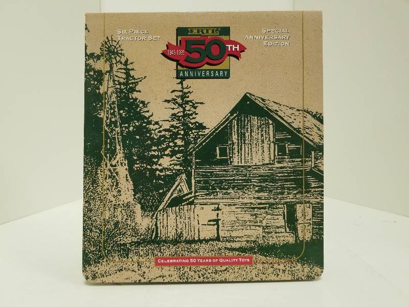 lot 1022 image: Ertl 50th Anniversary Six Piece Tractor Set, 164 scale die cast, #4496-1HEA, NIB