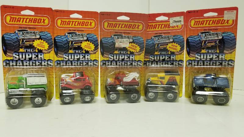 lot 1099 image: Matchbox Super Chargers Superchargers 5 in this set including Big Foot