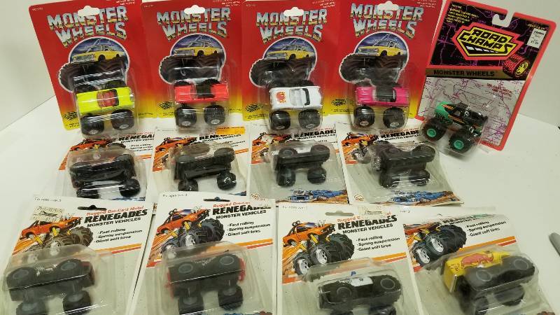 lot 1100 image: 13 Monster Wheels, Renegades and Road Champ