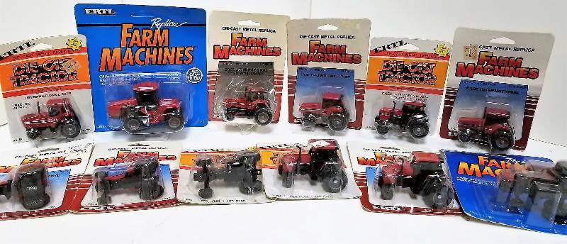 lot 1106 image: Lot of 12 164 Ertl Tractors mixed lot get it all