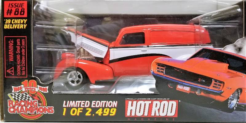 lot 1111 image: Racing Champions, Issue 88, 1939 Chevy Delivery, 1 of 2499, 124 scale, NIB