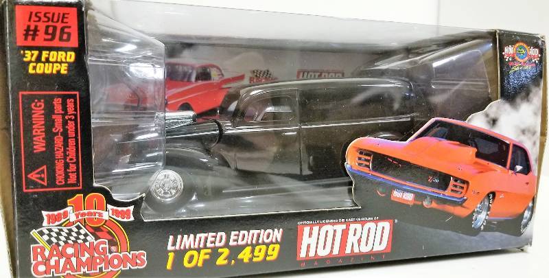 lot 1113 image: Racing Champions, Issue 96, 1937 Ford Coupe, 1 of 2499, 124 scale, NIB