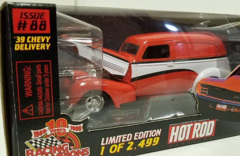 lot 1114 image: Racing Champions, Issue 88, 1939 Chevy Delivery, 1 of 2499, 124 scale, NIB
