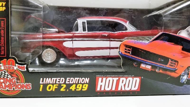 lot 1118 image: Racing Champions, Issue 97, 1957 Chevy Hardtop, 1 of 2499, 124 scale, NIB