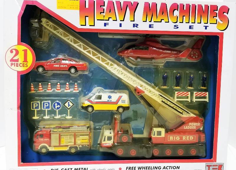 lot 1140 image: Heavy Machines Fire Set, 21piece Set.  NIB, see pix