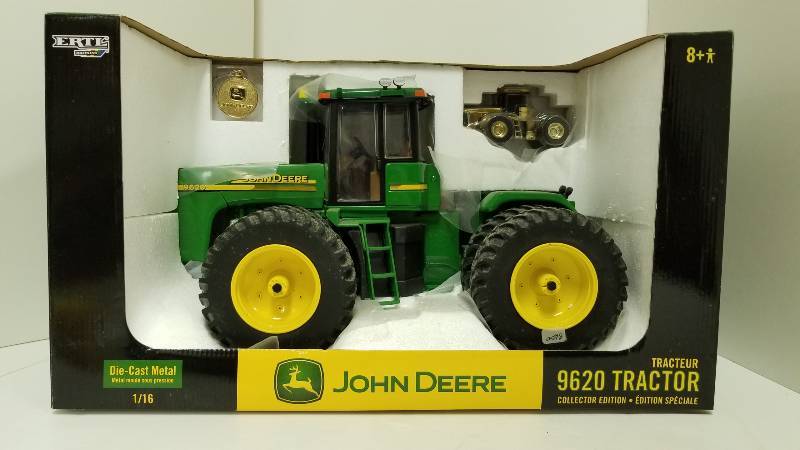 lot 1152 image: Ertl Collector Edition John Deere 9620 Tractor, Duels both ends, 116 scale (BIG), #15676A, NIB (see pix)