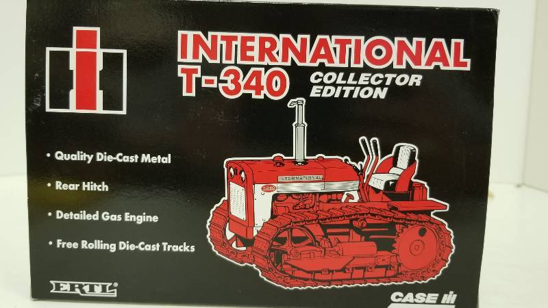 lot 1173 image: Ertl Collector Edition CaseInternational T-340 Crawler (steel tracks) 116 scale, #4592DA, NIB