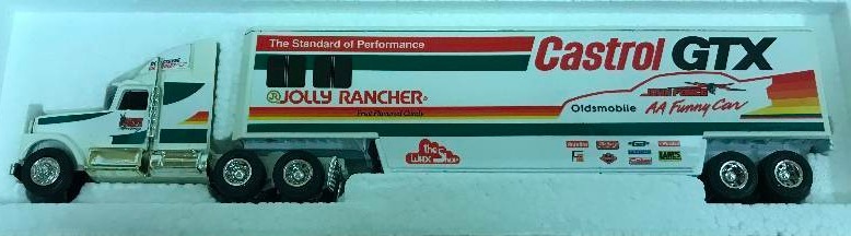 lot 1244 image: Castrol Racing Transporter Semi wcertificate, 164 scale, See pix for detail, NIB
