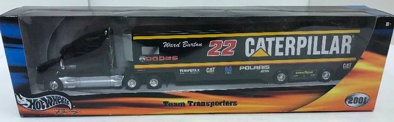 lot 1249 image: HotWheels Team Transporter Semi, Ward Burton # 22, 164 scale, See Pix for detail, NIB