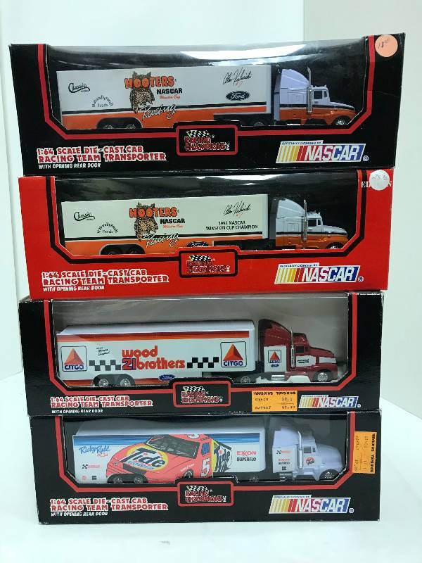 lot 1236 image: 4 Racing Champion NASCAR Semi, 164 scale, See Pix for Detail, All NIB