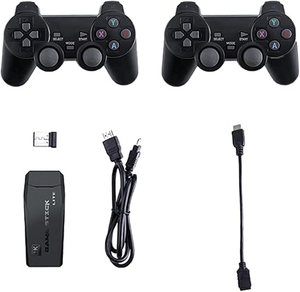lot 2645 image: 4k Game Stick, with 20000 Games, Plug & Play TV Video Retro Gaming Stick, Portable Retro Game Console, with 2 2.4g Wireless Controllers (64g)