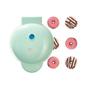 lot 3625 image: Dash DDM007 Mini Donut Maker Machine for Kid-Friendly Breakfast Snacks Desserts & More with Non-stick Surface Makes 7 Doughnuts Aqua