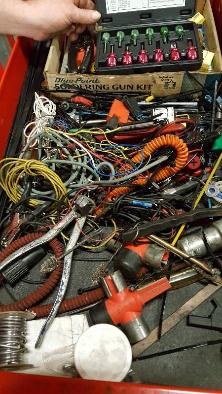 lot 1048 image: Total electrical servicing stuff in this drawer.  Lots of bonuses here.