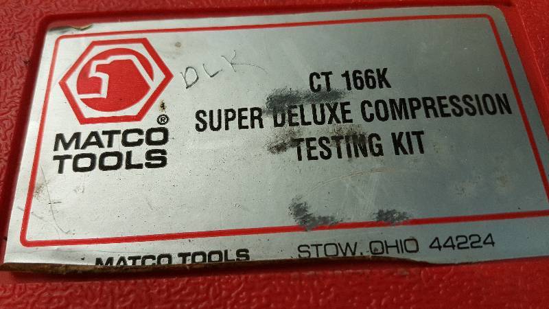 lot 1059 image: Matco Tools compression testing kit with all adapters in the box