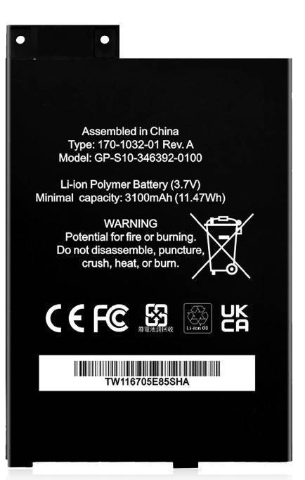 lot 4560 image: Battery for GPS103463920100, (2025 Upgraded) 3100mAh Ultra High Capacity Li-Polymer Battery Replacement for K3 S11GTSF01A K3 170103200 170103201