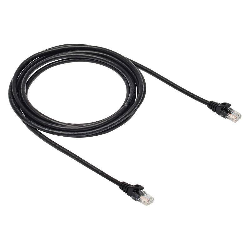 lot 4691 image: Amazon Basics RJ45 Cat 6 Ethernet Patch Cable, 10Gpbs High-Speed Cable, 250MHz, Snagless, 10 Foot, Black for Printer