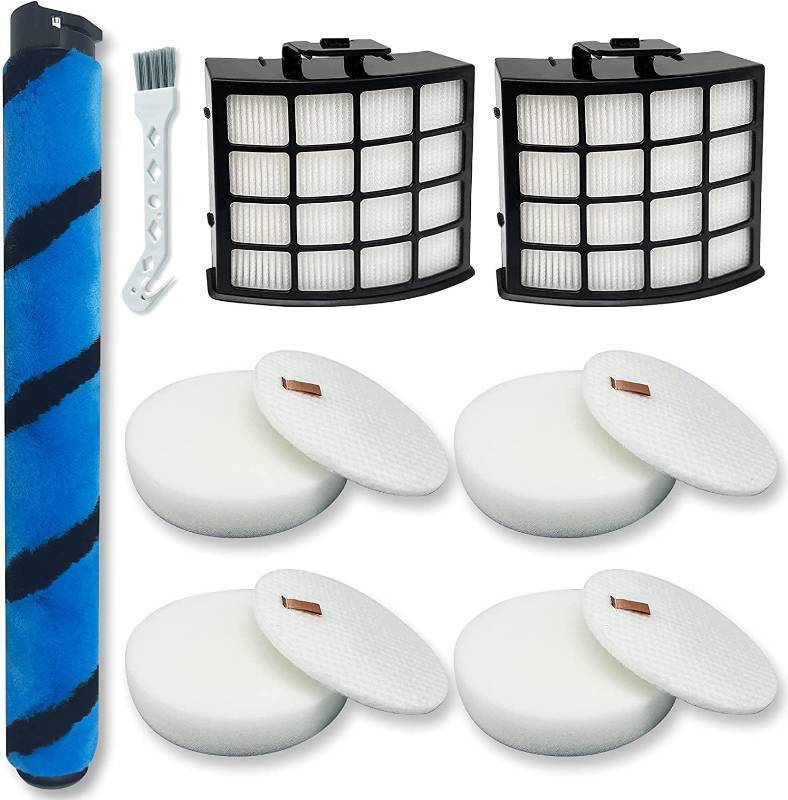 lot 4724 image: YOKYON Soft Brushroll Filters Replacement Parts Acessories for Shark Vertex DuoClean PowerFin Upright Vacuum AZ2002 AZ2000 AZ2000W Accessories, Part # 1483FC2000 XHFA 2000 & XFFKAZ2000