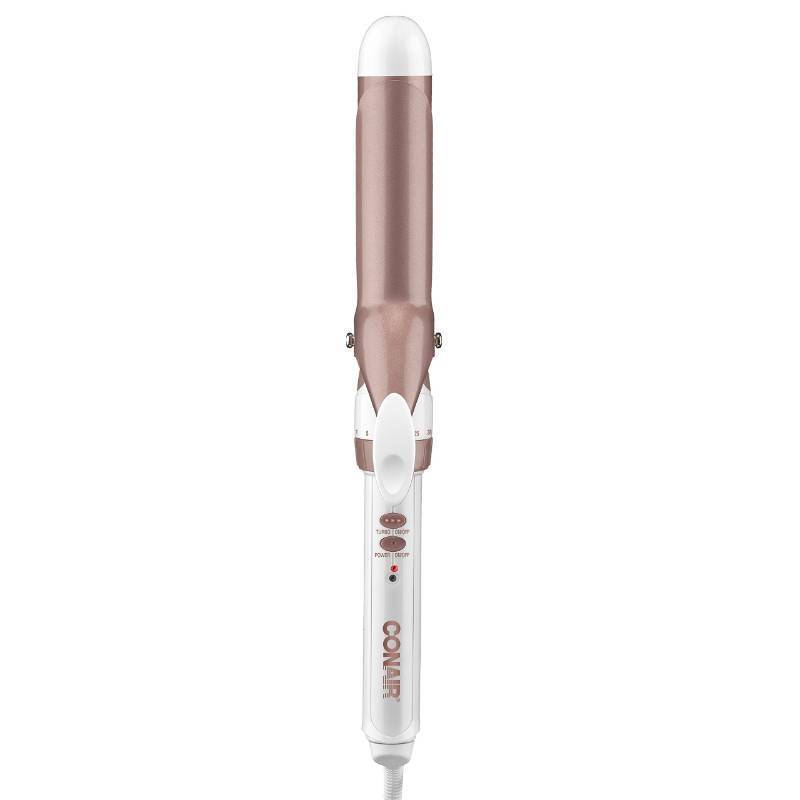 lot 5151 image: Conair Double Ceramic 1 14-Inch Curling Iron, 1 � inch barrel produces loose curls for use on medium and long hair