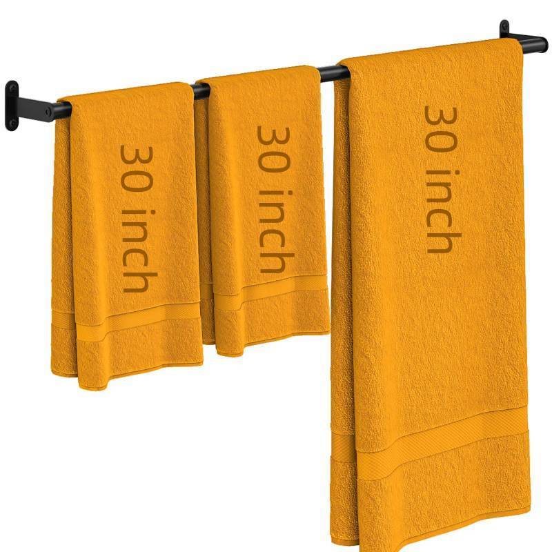 lot 6061 image: JUYSON Towel Bar for Bathroom 30 Inch Matte Black, Towel Racks for Bathroom Wall Mounted,Bathroom Accessories Stainless Steel Towel Rod Single Towel Holder Towel Hanger
