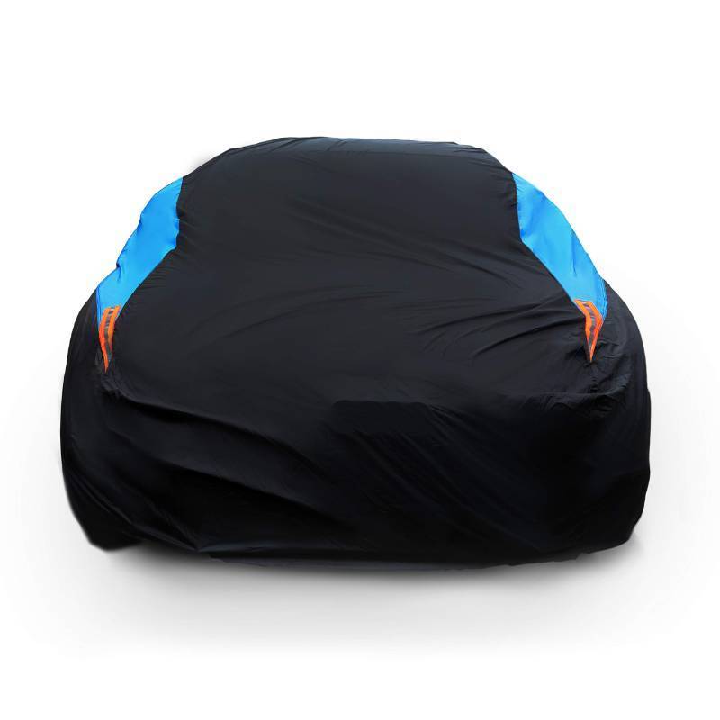 lot 6679 image: MORNYRAY Waterproof Car Cover All Weather Snowproof UV Protection Windproof Outdoor Full car Cover, Universal Fit for Sedan (Fit Sedan Length 194-206 inch, Blue)