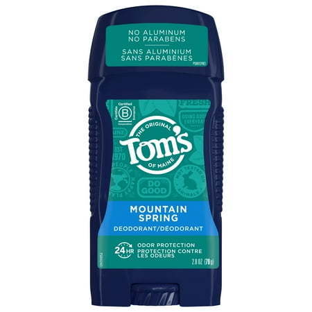 lot 3838 image: Tom s of Maine Long-Lasting Aluminum-Free Natural Deodorant for Men Mountain Spring 2.8 oz.