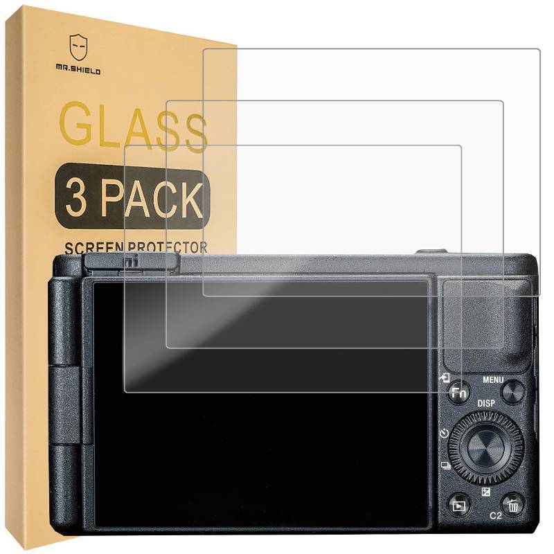 lot 8731 image: Mr.Shield Screen Protector compatible with Sony ZV-1 ZV1  ZV1F  ZV-1F CameraTempered Glass 3-PACK Japan Glass with 9H Hardness