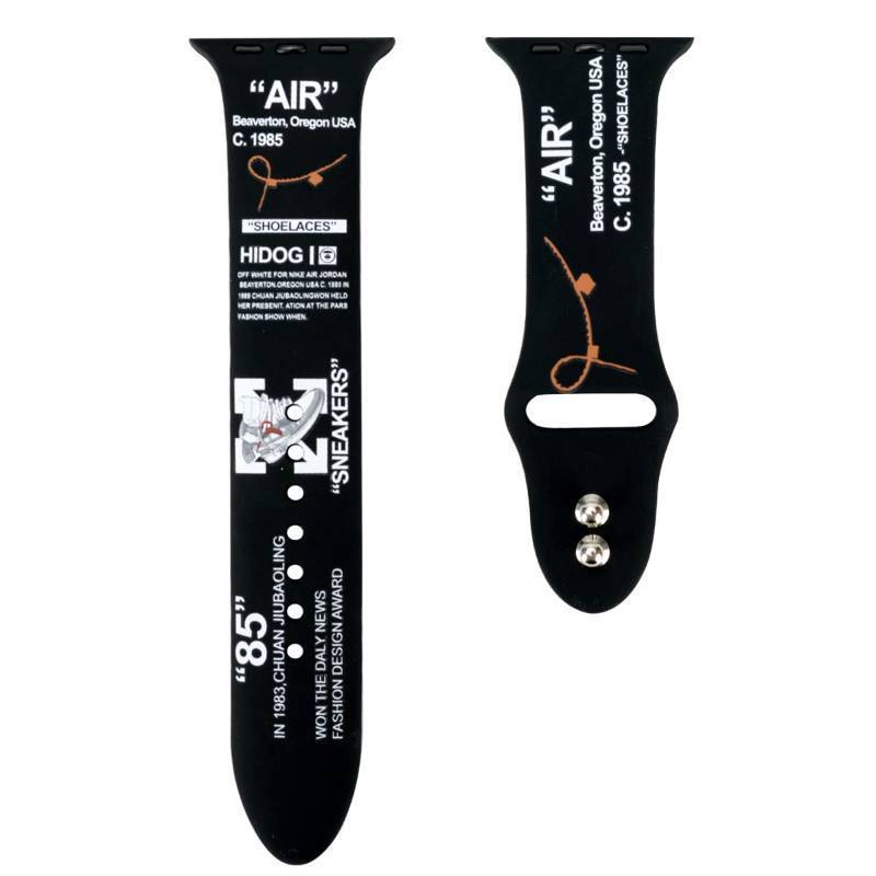 lot 8736 image: Designer Sport Band Compatible with Apple Watch 46mm 45mm 44mm 42mm 49mm for Men and Women, Silicone Strap Replacement Wristband for iWatch S10 9 8 7 6 5 4 3 2 1 SE Ultra