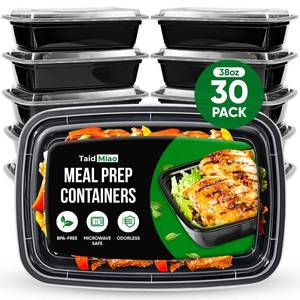 lot 7994 image: TaidMiao Meal Prep Containers Reusable - 38oz 30 Pack Meal Prep Containers With Lids Microwavable, Freezer Safe Food Prep Containers, Disposable To Go Containers