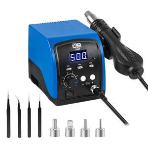 lot 7995 image: Prostormer Hot Air Rework Station, High Power 120V Digital Display Heat Gun with 3 Sets Stored Temperature and Sleep Mode, Accurate Temp (212°F932°F), Soldering Heat Gun for Electronics Repairing