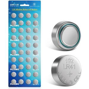 lot 8011 image: PGSONIC LR41 AG3 Battery (40pcs), 392 384 192 LR736 Alkaline Battery, 1.5V Button Cell Battery
