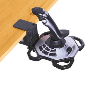 lot 8987 image: HTLAKIKJ Desk Mount Holder for Flight Sim Joystick-Compatible with Logitech G Extreme 3D PRO Joystick for Windows, Adjustable Fit Any Desk, Stable, Enduring Metal Holder(For Logitech 3D Pro Joystick)
