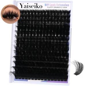 lot 9000 image: Fluffy Lash Clusters 300D Thick Long 12-25mm Volume Cluster Eyelash Extensions 224Pcs Wispy Individual Lashes D Curl Waterproof Eyelash Clusters Soft False Eyelashes DIY at Home, by Yaiseiko