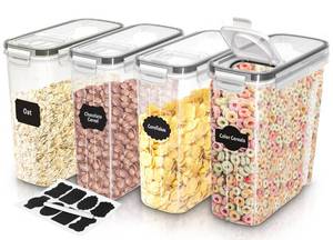 lot 7993 image: Utopia Kitchen 4pc Cereal Container