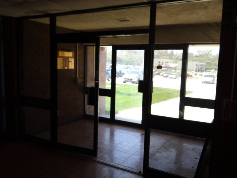 Interior Double Doors And Glass Panels Medical Building