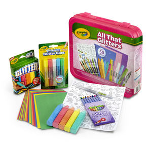 lot 47 image: Crayola All That Glitters Art Case 50 Pieces Ages 3