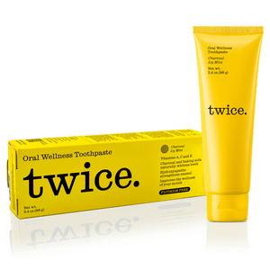 lot 65 image: Twice Naturally Whitening Fluoride-Free Toothpaste - Activated CharcoalIcy Mint - 3.4oz