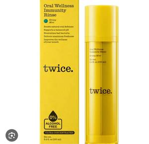 lot 574 image: Twice Mouthwash Alcohol Free - Strong Mint - Next Gen, Premium Immunity Rinse - Teeth Whitening Mouthwash, Gum Health, and Fresh Breath - One Month Supply