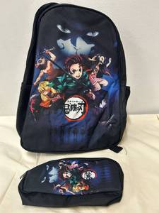 lot 3141 image: Anime Backpack with Pouch Backpack for Kids Adults Girls Boys