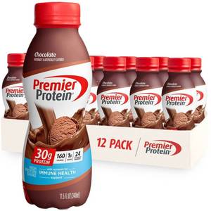 lot 3198 image: Premier Protein Nutritional Shake - Chocolate - 11.5 fl oz12pk Nov 2024