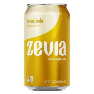 lot 3216 image: Zevia Zero Sugar Cream Soda 12 Fl Oz (Pack of 24) Feb 2025