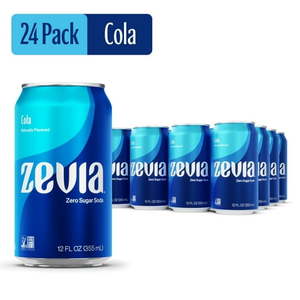 lot 3218 image: Zevia Zero Sugar Cola Soda Pop 12 Fl Oz (24 Pack Cans) 012025